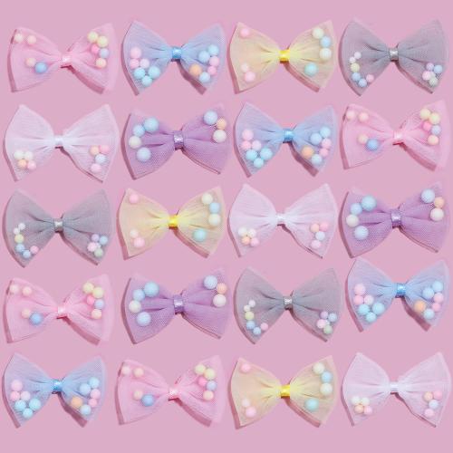 Hair Accessories DIY Findings Gauze with Foam Bowknot handmade Approx Sold By Bag