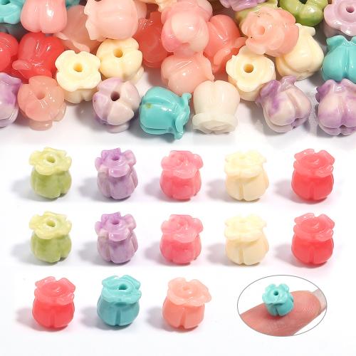 Resin Jewelry Beads Flower DIY Approx 1.6mm Approx Sold By Bag