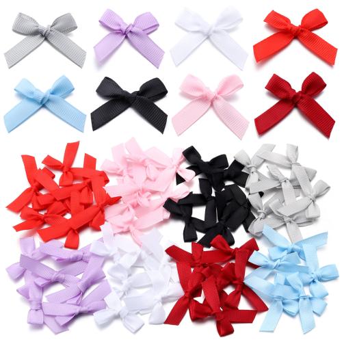 Vlasové doplňky DIY Závěry, Polyester, Bowknot, více barev na výběr, 50x40mm, Cca 100PC/Bag, Prodáno By Bag