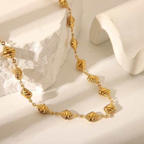 Stainless Steel Jewelry Necklace 304 Stainless Steel 18K gold plated fashion jewelry & for woman Sold By PC