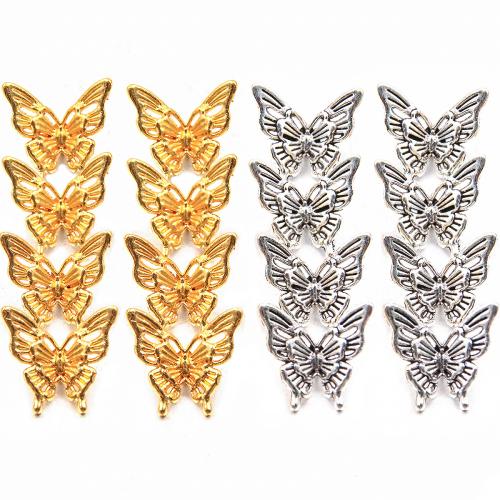 Zinc Alloy Animal Pendants Butterfly plated DIY Sold By Bag