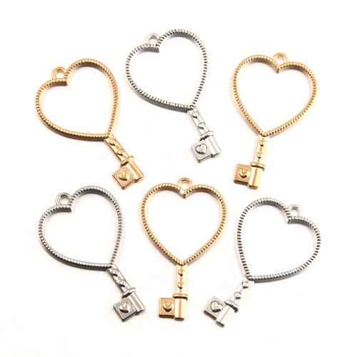 Zinc Alloy Key Pendants plated DIY Sold By Bag