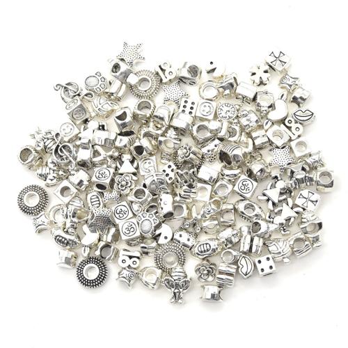 Coirníní Jewelry Alloy Sinc, Sinc Alloy, plátáilte, go randamach a sheoltar go randamach & DIY, 25ríomhairí pearsanta/Mála, Díolta De réir Mála