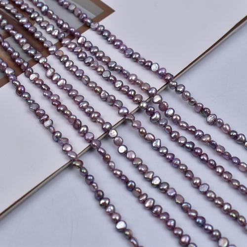 Keshi Cultured Freshwater Pearl Beads DIY purple .5mm Sold Per Approx 36 cm Strand