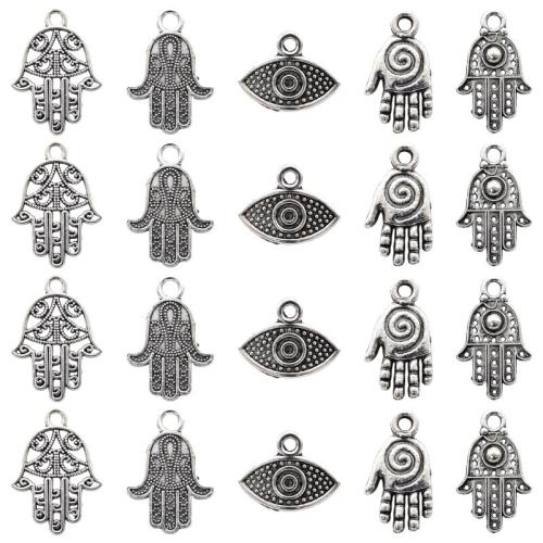 Zinc Alloy Pendler, forgyldt, du kan DIY & forskellige stilarter for valg, flere farver til valg, 100pc'er/Bag, Solgt af Bag