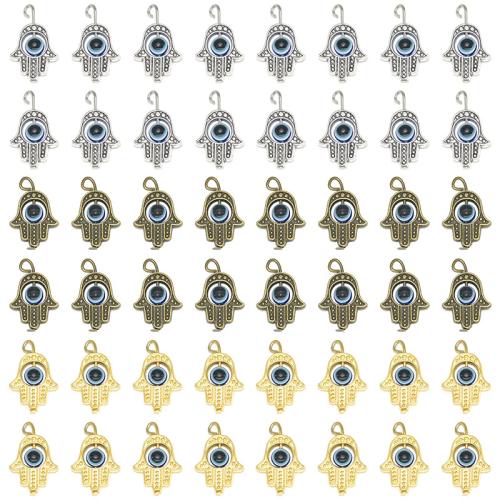 Résine Zinc Alloy pendentifs, alliage de zinc, avec résine, main, Placage, DIY, plus de couleurs à choisir, 100PC/sac, Vendu par sac