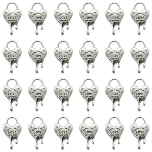 Zinc Alloy Lock Přívěsky, Zinek, Zámek, á, DIY, 22x12mm, 100PC/Bag, Prodáno By Bag