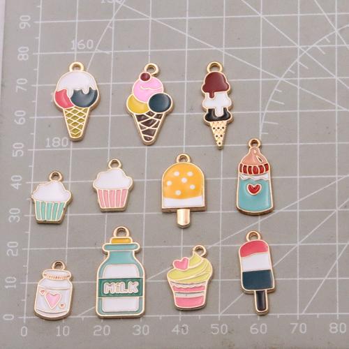 Zinc Alloy Enamel Pendants plated DIY Sold By Bag