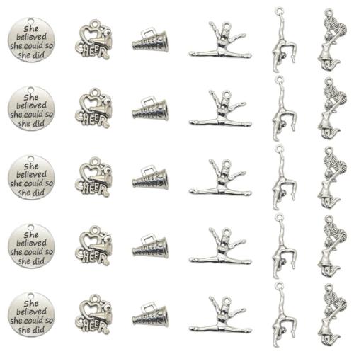 Zinc Alloy Pendler, forgyldt, du kan DIY & forskellige stilarter for valg, flere farver til valg, 100pc'er/Bag, Solgt af Bag