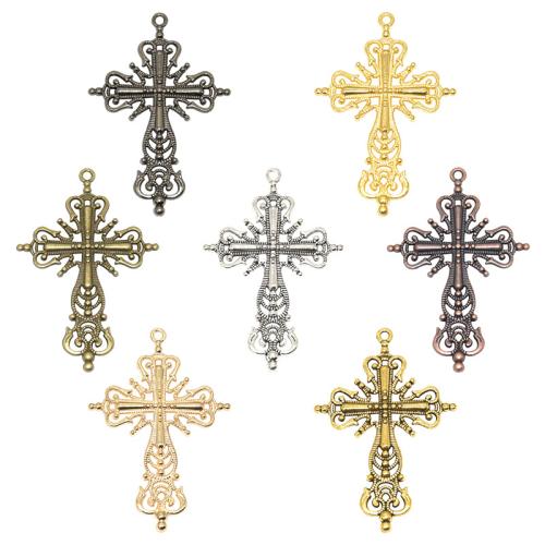 Pendants since Alloy Croise, Sinc Alloy, Cross, plátáilte, DIY, dathanna níos mó le haghaidh rogha, 100ríomhairí pearsanta/Mála, Díolta De réir Mála