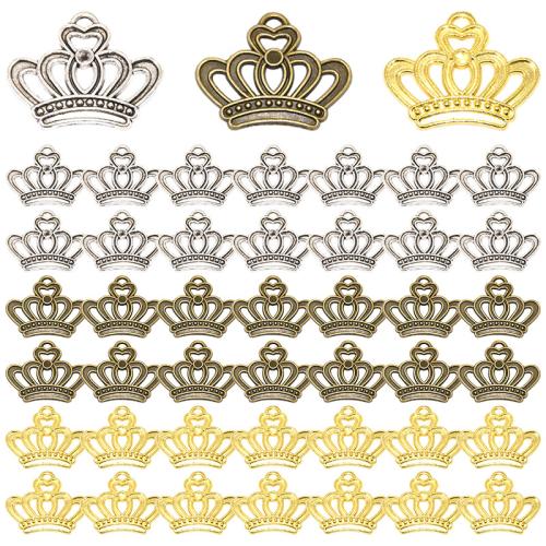 Zinc Alloy Crown riipukset, Sinkkiseos, Kruunu, päällystetty, tee-se-itse, enemmän värejä valinta, 23x18mm, 100PC/laukku, Myymät laukku