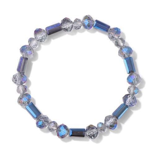 Pulsera de perlas de vidrio, para mujer, más colores para la opción, longitud 19 cm, Vendido por UD