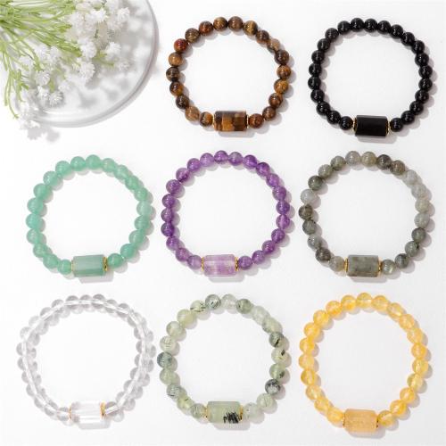 Edelsteen armbanden, Natuursteen, verschillende materialen voor de keuze & voor vrouw, meer kleuren voor de keuze, Verkocht door PC