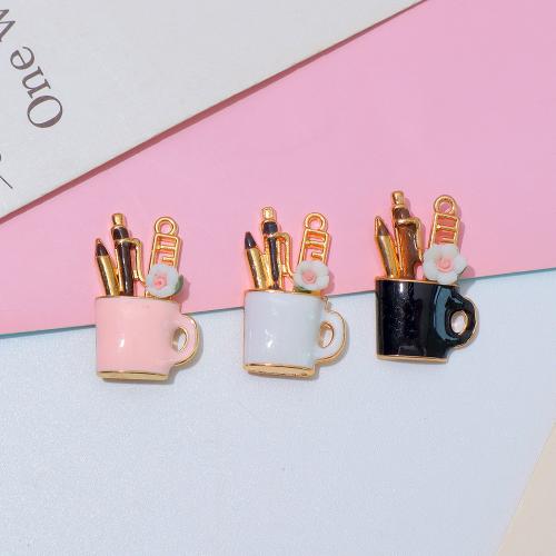 Zinc Alloy Enamel Pendants plated DIY Sold By Bag