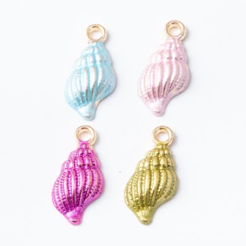 Zinc Alloy Enamel Pendants Conch plated DIY Sold By Bag