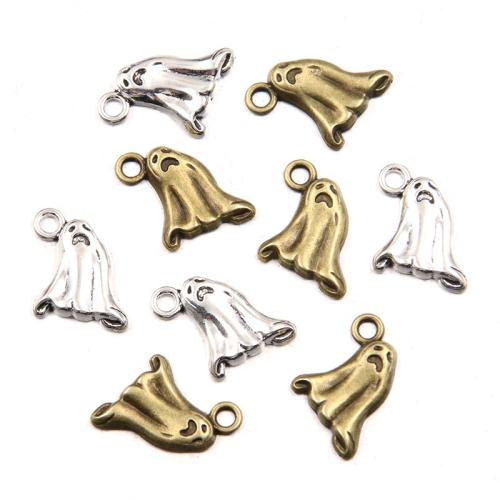 Zinc Alloy Pendants Ghost plated DIY Sold By Bag