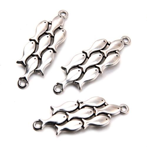 Zinc Alloy Animal Pendants Fish plated DIY Sold By Bag