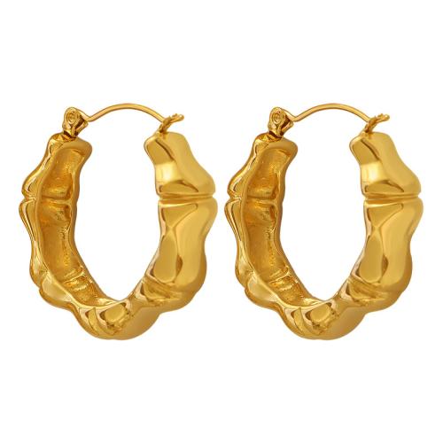 Acier inoxydable Levier Retour Earring, Acier inoxydable 304, Placage, bijoux de mode & pour femme, doré, Vendu par paire