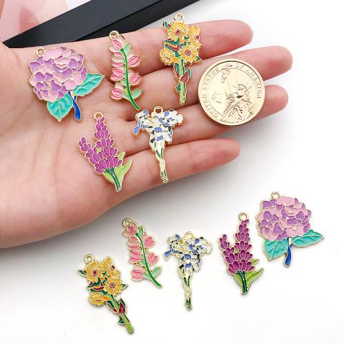 Zinc Alloy Enamel Pendants plated DIY Sold By PC