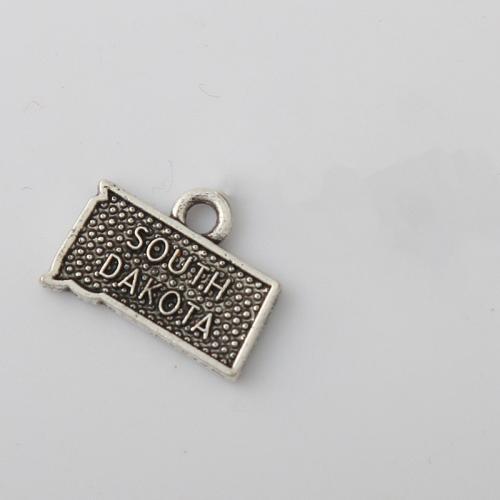 Pendentifs en alliage de zinc, Placage, DIY, 11x16mm, Vendu par PC