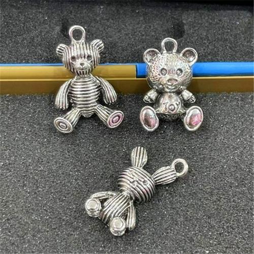 Zinklegering Animal Hangers, Zinc Alloy, plated, DIY, meer kleuren voor de keuze, Verkocht door PC