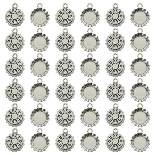 Cink ötvözet Medálok, galvanizált, DIY, 17x14mm, 100PC-k/Bag, Által értékesített Bag