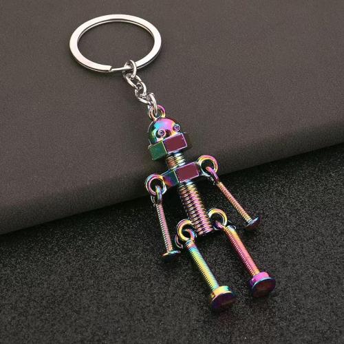 Key Chain, Cink Alloy, Robot, pozlaćen, bez spolne razlike, više boja za izbor, key clasp length 120-140mm, Prodano By PC