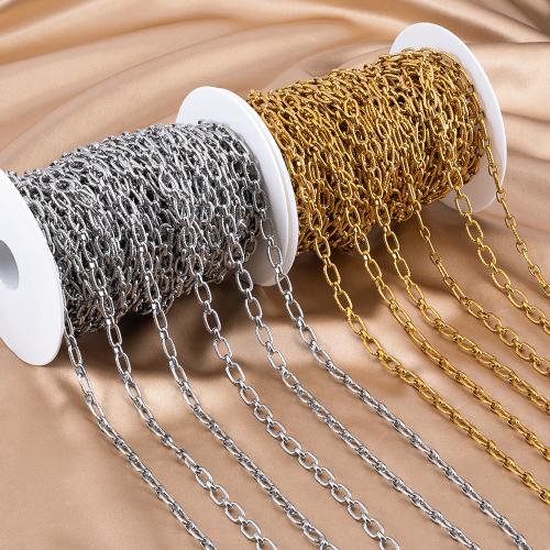 Stainless Steel Jewelry Chain 304 Stainless Steel plated DIY Length 1 m Sold By m