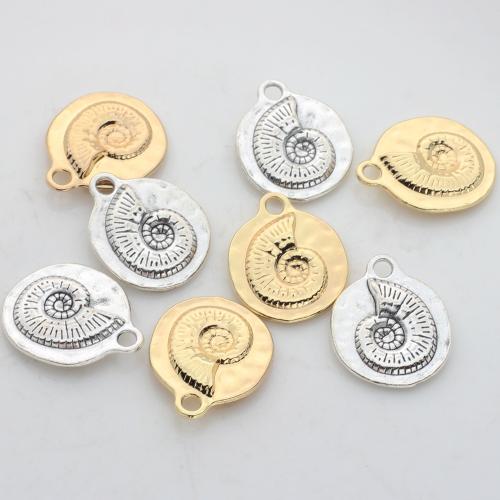 Zinc Alloy Pendants Conch plated DIY nickel lead & cadmium free Sold By Bag