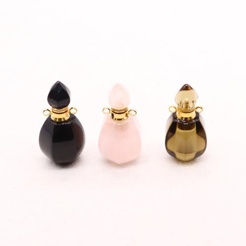 Natural Stone Perfume Bottle Pendant DIY Sizeuff1a20-35mm Sold By PC