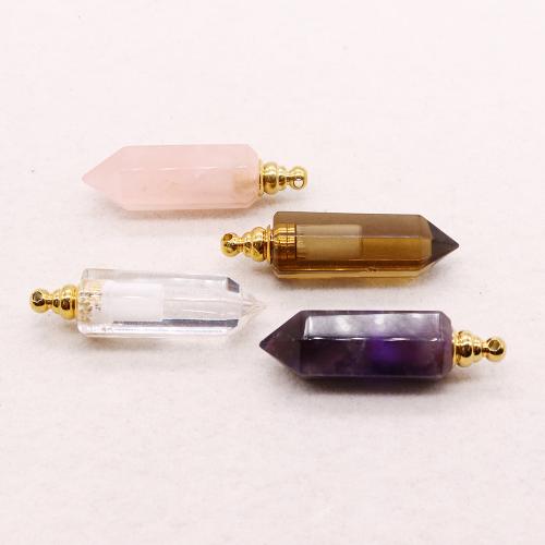 Natural Stone Perfume Bottle Pendant DIY Sizeuff1a20-35mm Sold By PC