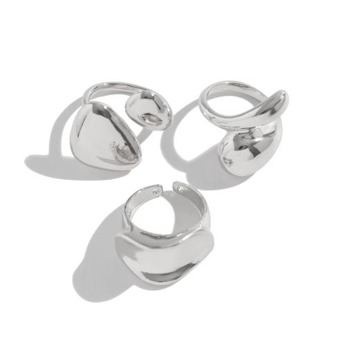 Zink Alloy Finger Ring, plated, tre stycken & mode smycken, fler färger för val, nickel, bly och kadmium gratis, Säljs av Ställ