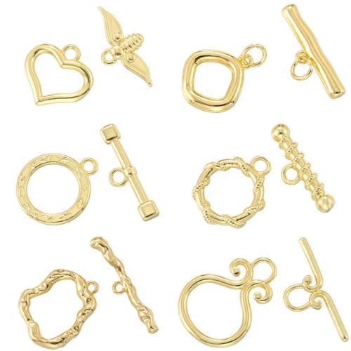 Brass Toggle Clasp plated DIY Sold By Set