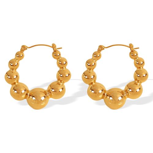 Acier inoxydable Levier Retour Earring, Acier inoxydable 304, Placage, bijoux de mode & pour femme, doré, Vendu par paire