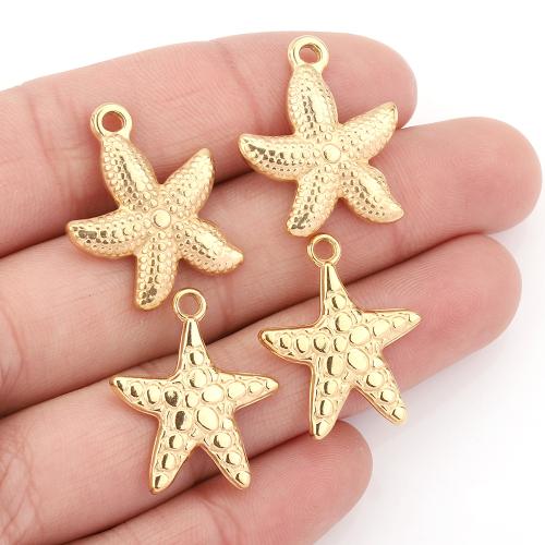 Zinc Alloy Animal Pendants Starfish plated DIY Sold By PC