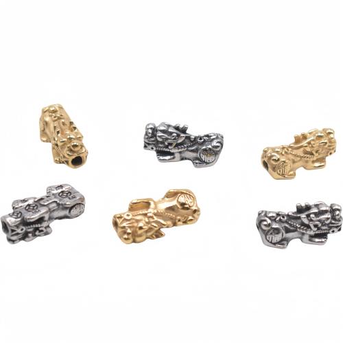 Stainless Steel Beads 304 Stainless Steel Mythical Wild Animal Vacuum Ion Plating DIY Approx 3.3mm Approx Sold By Bag