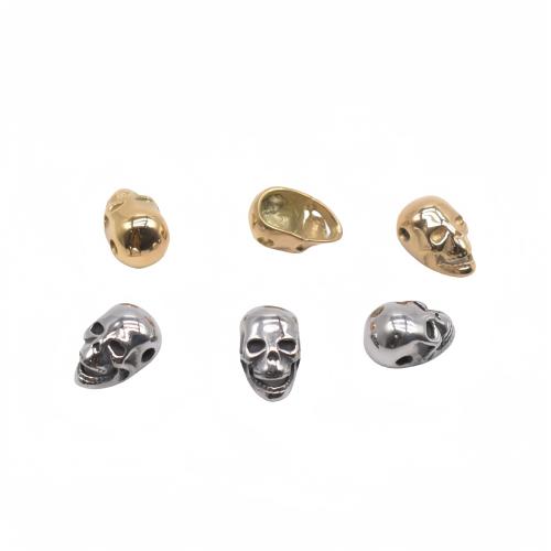 Stainless Steel Beads 304 Stainless Steel Skull Vacuum Ion Plating DIY Approx 2.3mm Approx Sold By Bag