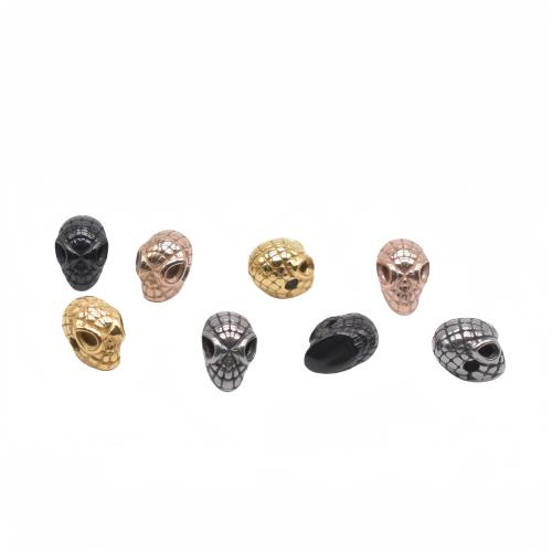 Stainless Steel Beads 304 Stainless Steel Skull Vacuum Ion Plating DIY Approx 2.3mm Approx Sold By Bag