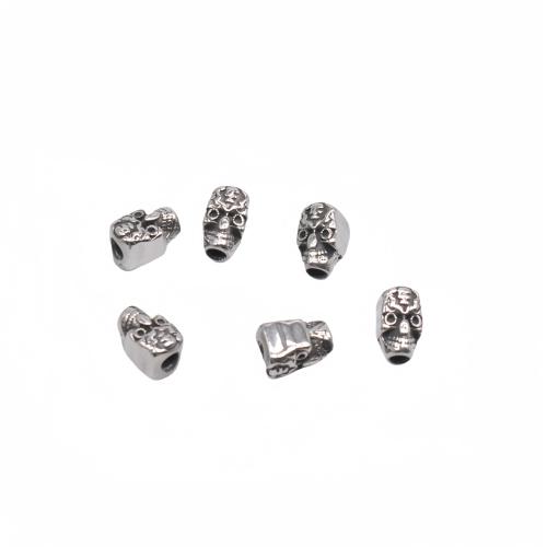 Stainless Steel Beads 304 Stainless Steel Skull DIY Approx Sold By Bag