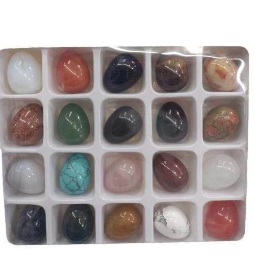 Fashion Decoration Gemstone egg for home and office mixed colors Sold By Box