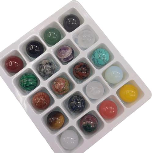 Fashion Decoration Gemstone Round for home and office mixed colors 20mm Sold By Box