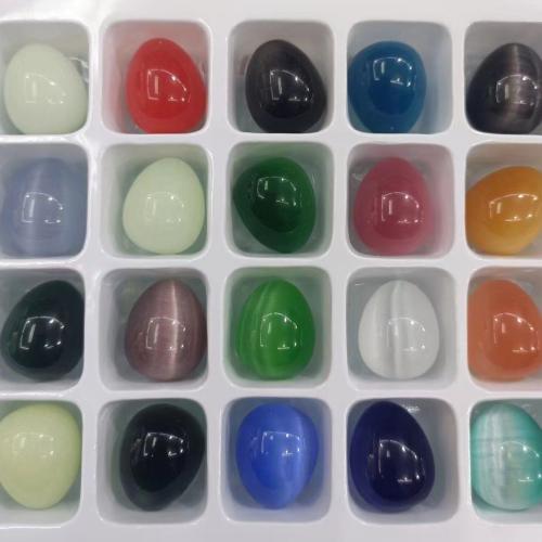 Fashion Decoration Cats Eye egg for home and office mixed colors Sold By Box