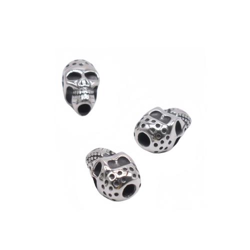 Stainless Steel Beads 304 Stainless Steel Skull DIY Approx Sold By Bag