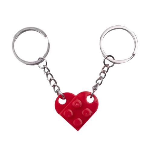 Iron Key Clasp Plastic with Iron Heart detachable & for couple Sold By Pair