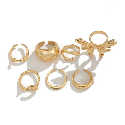 Zinc Alloy Finger Ring plated 7 pieces & fashion jewelry nickel lead & cadmium free Sold By PC