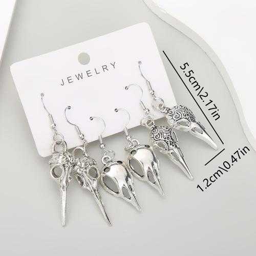 Zinc Alloy Drop Earrings plated DIY Sold By Set