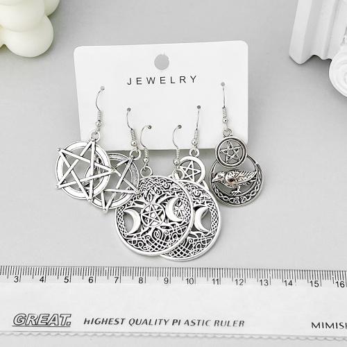 Zinc Alloy Drop Earrings plated DIY Sold By Set