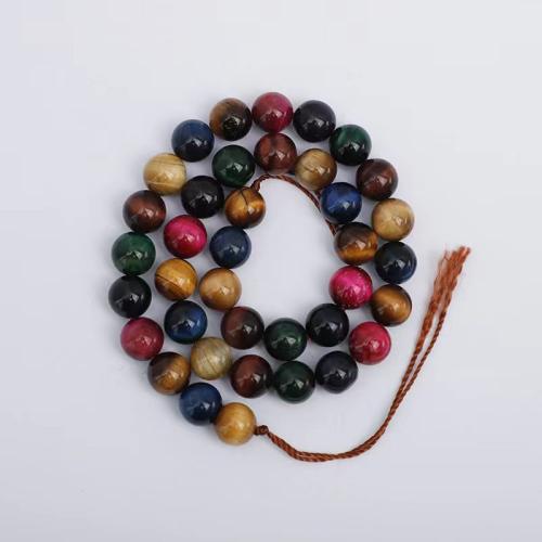 Natural Tiger Eye Beads Round DIY Sold By Strand