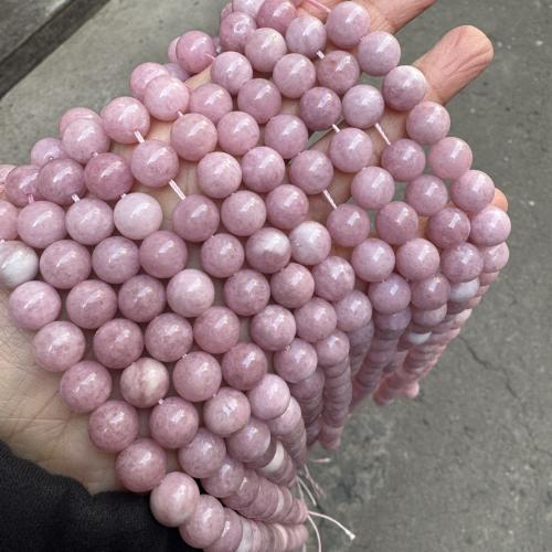 Gemstone Jewelry Beads Kunzite Round DIY Sold By Strand