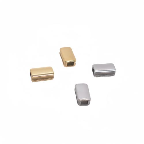 Stainless Steel Beads 304 Stainless Steel Rectangle plated DIY Sold By Bag